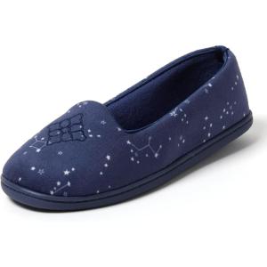 imageDearfoams Womens Rebecca Chenille Closed Back SlipperBlue Stary Night