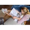 imageDearfoams Girls 2piece Loosefit Set Matching Family Holiday Pajamas Soft ampamp ComfortableCelestial Girl