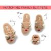 imageDearfoams Matching Family Holiday Christmas Reindeer ampamp Turkey ScuffBaby Reindeer