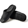 imageDearfoams Mens Eva Lightweight Regrind Pillow Slide SandalBlack