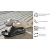 imageDearfoams Mens Eva Lightweight Regrind Pillow Slide SandalSleet