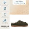 imageDearfoams Mens Grafton Shearling IndoorOutdoor Clog SlipperLoden Taping