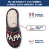 imageDearfoams Mens Papa Bear SlipperBlue Tartan Plaid