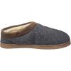 imageDearfoams Mens Warner IndoorOutdoor Memory Foam Comfort Clog SlipperGrey