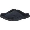imageDearfoams Womens IndoorOutdoor Memory Foam Darcy Microfiber Velour Clog Wide Widths Slipper Smokey Purple MediumBlack