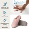 imageDearfoams Womens IndoorOutdoor Memory Foam Darcy Microfiber Velour Clog Wide Widths Slipper Smokey Purple MediumPale Mauve