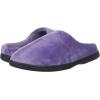 imageDearfoams Womens IndoorOutdoor Memory Foam Darcy Microfiber Velour Clog Wide Widths Slipper Smokey Purple MediumSmokey Purple 2