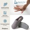 imageDearfoams Womens IndoorOutdoor Memory Foam Darcy Microfiber Velour Clog Wide Widths Slipper Smokey Purple MediumStarry Night Sky