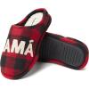 imageDearfoams Womens Mama Bear SlipperRed Mam Oso
