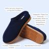imageFireside by Dearfoams Mens Grafton Shearling IndoorOutdoor Clog SlipperNavy