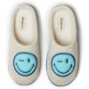 imageDearfoams Unisex Adult Smile Icon Retro Preppy SlippersWomens Blue