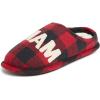 imageDearfoams Womens Mama Bear SlipperRed Mam Oso