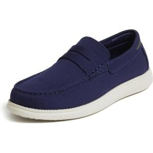 imageDearfoams Mens Rollins Slip on Shoe Comfortable Lightweight Machine Washable with Arch Support LoaferPeacoat