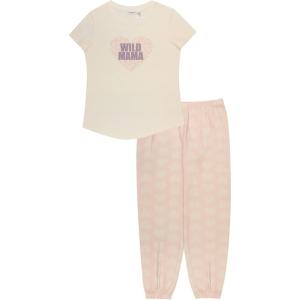 imageDearfoams Womens Loosefit Pajama SetLadies 95polyester 5spandex Knit 2pc P