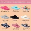 imageDearfoams Womens Melanie Colorblocked Microfiber Terry Thong SlipperBright Print