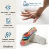 imageDearfoams Womens Melanie Colorblocked Microfiber Terry Thong SlipperBright Stripe