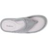 imageDearfoams Womens Melanie Colorblocked Microfiber Terry Thong SlipperSleet