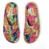 imageDearfoams Womens Melanie Colorblocked Microfiber Terry Thong SlipperTropical Print