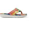 imageDearfoams Womens Melanie Colorblocked Microfiber Terry Thong SlipperTropical Print
