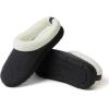 imageDearfoams Womens Olive Memory Foam Sweatshirt Clog SlippersDark Heather Grey