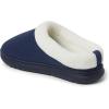 imageDearfoams Womens Olive Memory Foam Sweatshirt Clog SlippersNavy