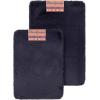imageDearfoams 2 Piece Faux Fur Memory Foam Bath Rug Set RedNavy
