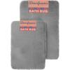 imageDearfoams 2 Piece Faux Fur Memory Foam Bath Rug Set RedNavy