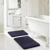 imageDearfoams 2 Piece Faux Fur Memory Foam Bath Rug Set RedRed