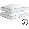 imageDearfoams 3quot Gusset Bed Pillows StandardQueen Size 20quotx28quot White 2 Count