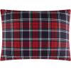 imageDearfoams 7 Piece Super Soft Bed in a Bag Bedding Set Black and White QueenRed Tartan