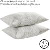 imageDearfoams Bed Pillows  StandardQueen Size  Set of 2  Charcoal Infused Bed Pillow with Soft Knit Cover for Back Side and Stomach SleepersCharcoal