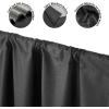 imageDearfoams Energy Efficient Total Blackout Curtain Window Panel Set of 2 37quot x 63quot NavyBlack