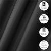 imageDearfoams Energy Efficient Total Blackout Curtain Window Panel Set of 2 37quot x 63quot NavyBlack