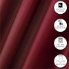imageDearfoams Energy Efficient Total Blackout Curtain Window Panel Set of 2 37quot x 63quot NavyBurgundy