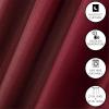 imageDearfoams Energy Efficient Total Blackout Curtain Window Panel Set of 2 37quot x 63quot NavyBurgundy