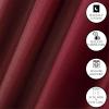 imageDearfoams Energy Efficient Total Blackout Curtain Window Panel Set of 2 37quot x 63quot NavyBurgundy