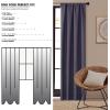 imageDearfoams Energy Efficient Total Blackout Curtain Window Panel Set of 2 37quot x 63quot NavyNavy
