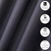 imageDearfoams Energy Efficient Total Blackout Curtain Window Panel Set of 2 37quot x 63quot NavyNavy