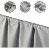 imageDearfoams Energy Efficient Total Blackout Curtain Window Panel Set of 2 37quot x 63quot NavySilver