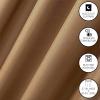 imageDearfoams Energy Efficient Total Blackout Curtain Window Panel Set of 2 37quot x 63quot NavyTan