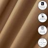 imageDearfoams Energy Efficient Total Blackout Curtain Window Panel Set of 2 37quot x 63quot NavyTan