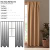imageDearfoams Energy Efficient Total Blackout Curtain Window Panel Set of 2 37quot x 63quot NavyTan
