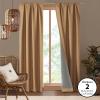 imageDearfoams Energy Efficient Total Blackout Curtain Window Panel Set of 2 37quot x 63quot NavyTan