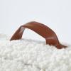 imageDearfoams Leather Piping Floor Cushion Ivory
