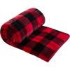 imageDearfoams Microfiber 15 Pound Weighted Blanket Navy 60quotx80quotBuffalo Plaid