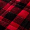 imageDearfoams Microfiber 15 Pound Weighted Blanket Navy 60quotx80quotBuffalo Plaid