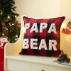 imageDearfoams Plaid Pillow 20quotx20quot WhiteRed