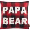 imageDearfoams Plaid Pillow 20quotx20quot WhiteRed