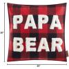 imageDearfoams Plaid Pillow 20quotx20quot WhiteRed