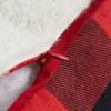 imageDearfoams Plaid Pillow 20quotx20quot WhiteRed